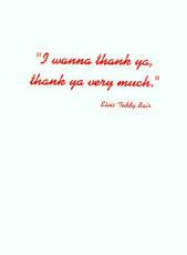 Teddy Bair greeting card inside